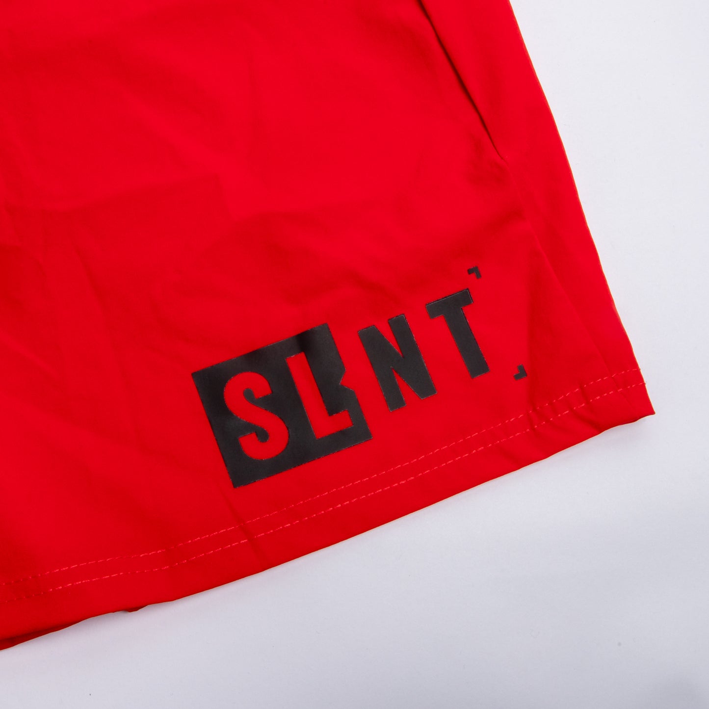 SLNT Logo Shorts Red
